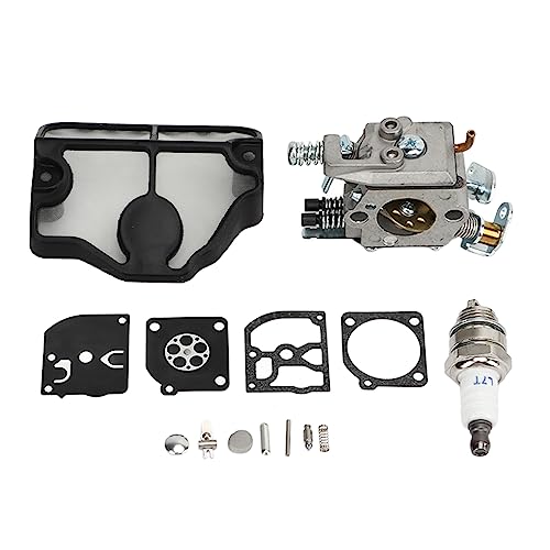 lvifloae Vergaser -Kit -Motor -Ersatzteile Aluminiumlegierung Vergaser Carburetor -Kit mit Zündkerzenspeicherbox für -Kettensaw 36 41 136 137 141 142 2200 2500 2600 2750 2900 von lvifloae