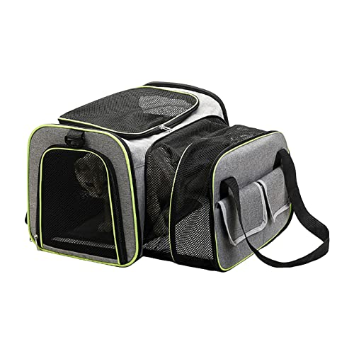 lvifloae erweiterbare Katzenträger -Beutel -Beutel Falten atmungsable Mesh Pet Hart Reise Träger Fluoreszierende grüne umwickelte Kanten mit abnehmbarem Pad für kleine Hunde Katzen lvifloae erweiterbare Katzenträger -Beutel -Beutel Falten atmungsable Mesh Pet Hart Reise Träger Fluoreszierende grüne umwickelte Kanten mit abnehmbarem Pad für kleine Hunde Katzen von lvifloae