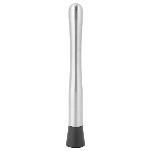 lvifloae professionell Edelstahl Cocktail Muddler Bar Werkzeug Premium Dauerhaftes Eis Muddler Hammer zum Mischen von Getränken, Münzblätter Zitrusfrüchte Silber 9,4 Zoll von lvifloae