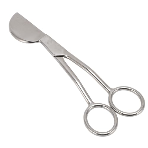 lvifloae professionelle kleine Stoff Entenbill Schere gebogene Applikation Stickerei Schere Ergonomische Doppelbogen gebogene Offset Griff für Teppichstuffing Stickstoffnähung von lvifloae