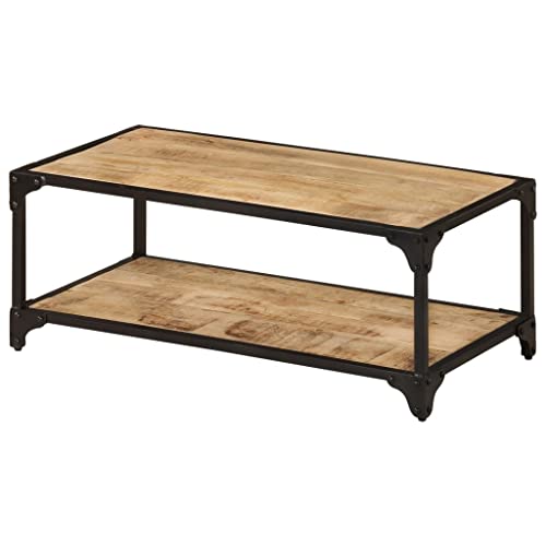 Beistelltisch für Wohnzimmer, Couchtisch, lackiert, Couchtisch, Couchtisch, Massivholz, gerauter Griff, 90 x 45 x 35 cm, moderner Stil für Wohnzimmer, Schlafzimmer, Dekoration von lvssiao