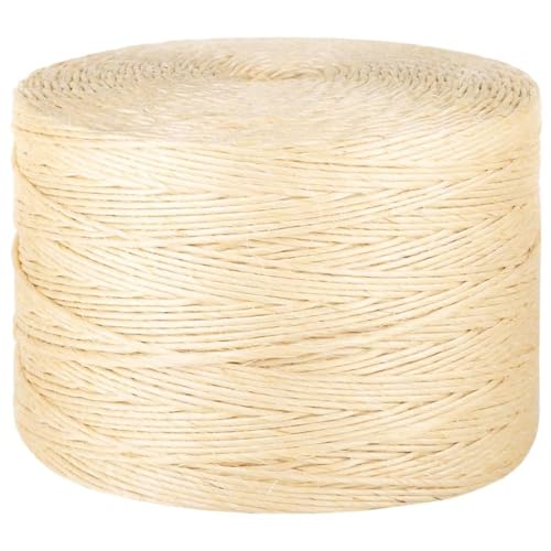 Seil Sisalseil Naturseil Tau Tauwerk Juteseil, Seil 100% Sisal 3 mm 200 m für Katzen, Kratzbaum, Kratzseil, Haushalt, Verpackung, DIY Kunst-Handwerk, Floristik, Dekoration von lvssiao