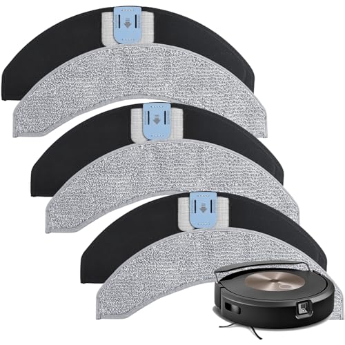 Wischmopp-Pads, kompatibel mit iRobot Roomba Combo J7+ / J9+, Zubehör, Ersatz-Mikrofaser, waschbare Wischmopp-Pads, wiederverwendbare Ersatzteile (nicht für Roomba J7, J7+, J9+), 6 Stück von lvtengai