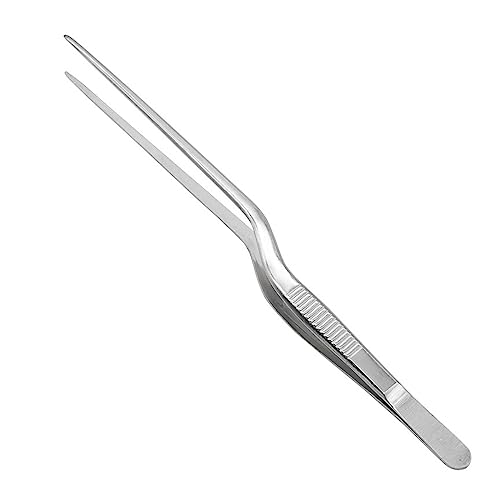lxuebaix Professionelle medizinische Pinzette aus Edelstahl, Ohrpick-Werkzeug, Biegepinzette für die Ohrenreinigung und -pflege. Biegepinzette von lxuebaix
