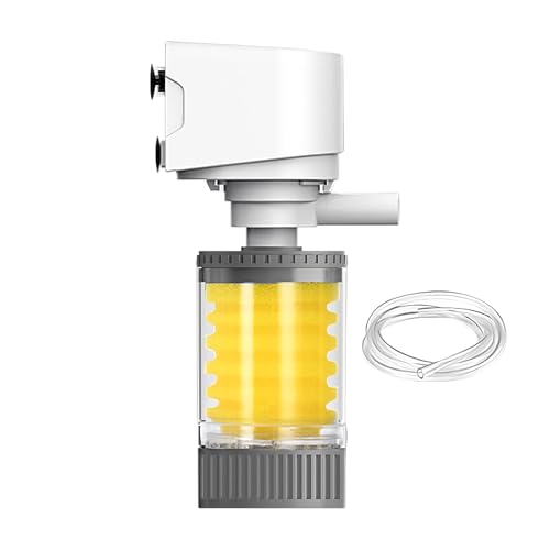 lyanny Aquariumfilter | Robustes Sieb Für Schildkrötenbecken | Leistungsstarker Belüfterfilter Für Süßwasser Aquarium Salzwasser Teich von lyanny