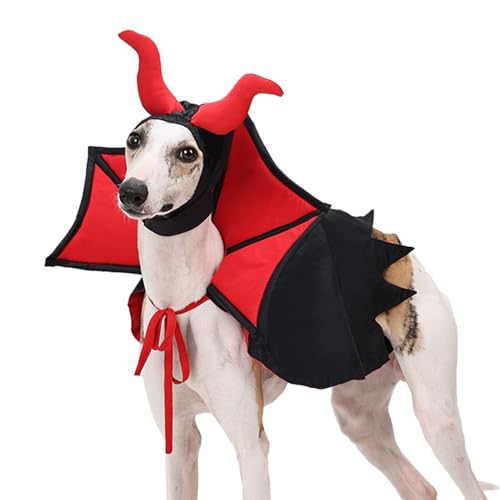 lyanny Halloween Kostüme Für Hunde,Hund Vampir Umhang Cape Verkleidung - Festliches Outfit Niedliche Cosplay Requisiten Für Party Outdoor Treffen Aktivitäten Welpen lyanny Halloween Kostüme Für Hunde,Hund Vampir Umhang Cape Verkleidung - Festliches Outfit Niedliche Cosplay Requisiten Für Party Outdoor Treffen Aktivitäten Welpen von lyanny