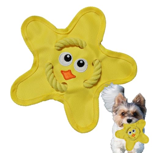 lyanny Hund Wurfspielzeug | Interaktives Kauspielzeug Mit Geräusch | Hochfestes Hundespielzeug Zur Zahnreinigung Für Drinnen Und Draußen von lyanny