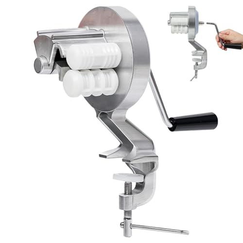 lyanny Manueller Makkaroni-Maker, Handkurbel-Nudelpressmaschine aus Edelstahl, Cavatelli Maker Maschine, Hand Gnocchi Nudelpresse, manuelle Nudelpressmaschine von lyanny
