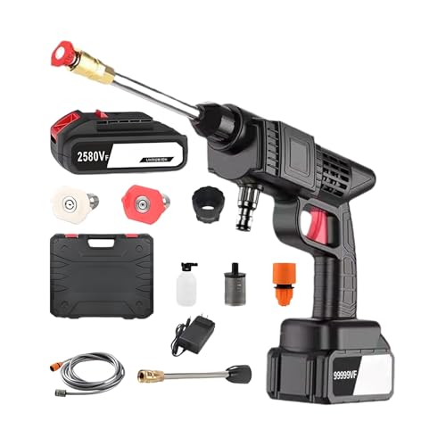 lyanny Tragbarer Akku-Hochdruckreiniger - Tragbarer Handheld Hochdruckreiniger,Gartenspritze Mit Zubehör Für Garten Outdoor Pflanzenbewässerung Auto Haus von lyanny