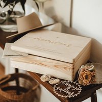 Erinnerungskiste Personalisiert, Memories, Hochzeitsgeschenk, Erinnerungsbox Hochzeit, Personalisierte Geschenke, Für Romantiker, Die Braut von lyllevenn