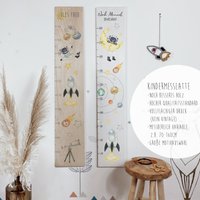 Personalisierte Messlatte Weltall - Geschenk Zur Geburt & Taufe | Holz Messleiste Für Kinder Kinderzimmer Deko Astronauten von lyllevenn