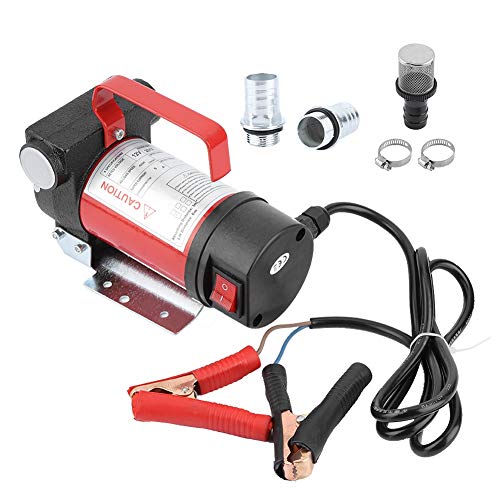 lyrlody Dieselpumpe, 12V DC 40L/min Elektrische Umfüllpumpe Absaugpumpe Kraftstoffpumpe Ölabsaugpumpe Heizölpumpe selbstansaugend ransfer-Pumpe Flüssigkeit Extractor für Schwerlastfahrzeug LKW von lyrlody