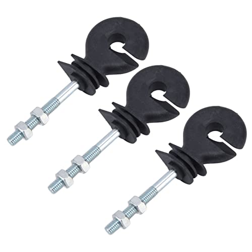 Elektrozaun-Isolator, 50 Stück, M6-Gewinde, Elektronische Zaun-Isoliernägel, Elektrozaun-Isolator, Einschraubbarer Isolator für die Tierhaltung, 9,5 Cm von lyrlody
