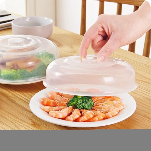 Mikrowellen-Lebensmittel-Abdeckung, PP Material mit Greifdesign, Mikrowellenabdeckung gegen Spritzer, für Mikrowellen Und Kühlschrank (Mittel 17 cm) von lyrlody