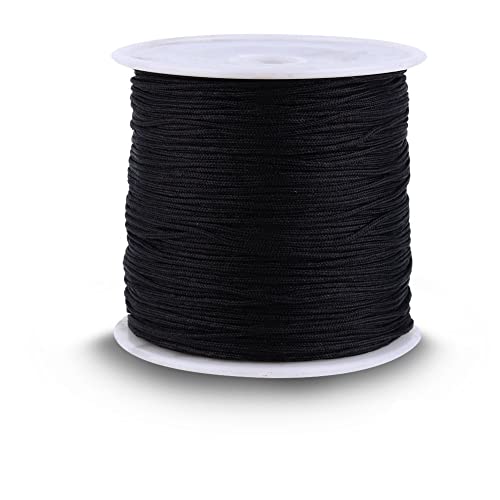 Nylonschnur, Chinesische Knotenschnur, Rattail, Makramee, Shamballa-Faden, Nylon-Perlenschnur für DIY-Schmuckherstellung, 100 M X 0,8 Mm Nylonschnur, Chinesische Knotenschnur, Rattail, Makramee, Shamballa-Faden, Nylon-Perlenschnur für DIY-Schmuckherstellung, 100 M X 0,8 Mm von lyrlody