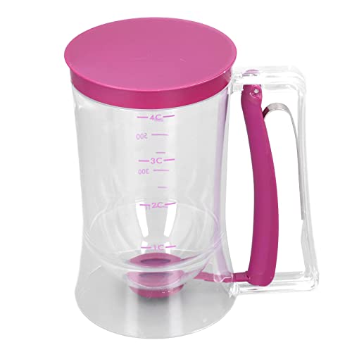 Pancake Dosierer BPA-frei, breite Öffnung mit Verriegelungsgriff - Teigdispenser für Pfannkuchen & Funnel Cake, Backzubehör Portionierer aus PP von lyrlody