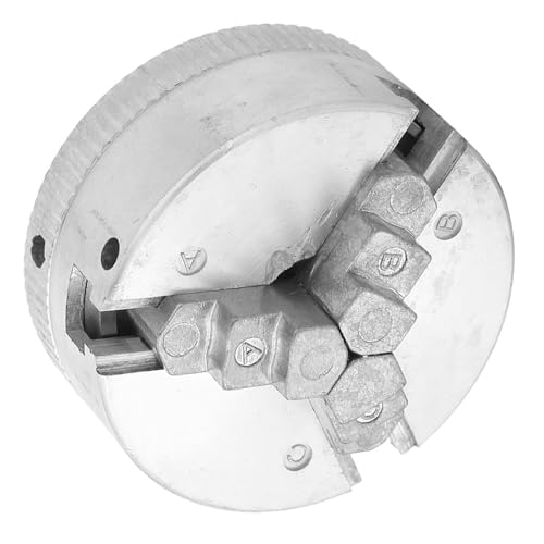 lyrlody 3-Jaw-Metall-Drehmaschchen, Selbstzentrierende Metall-Drehmaschine Z011 M12X1 Faden für die Holzbearbeitung für CNC-Fräsmaschine von lyrlody