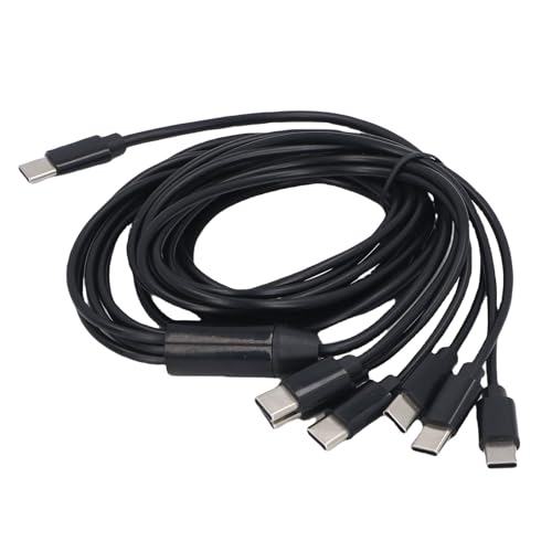 lyrlody 6 in 1 USB C zu USB C -Kabel, zu Kabelkabel Kupferkern Schnell 6, Fuß für Tabletten von lyrlody