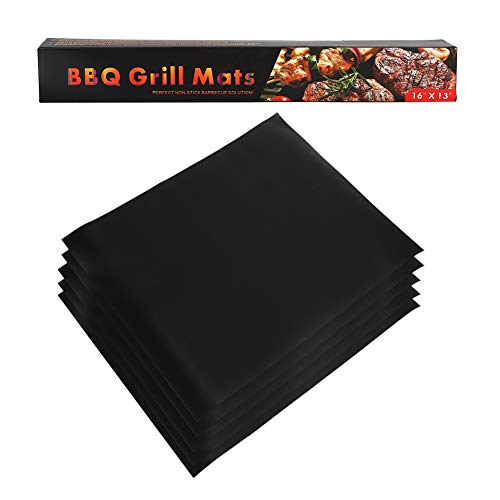 lyrlody BBQ PAD, Einfach zu Reinigen BBQ Grill Matt, 40x33 cm Arbeiten auf Elektrischem Grillgaskohle von lyrlody