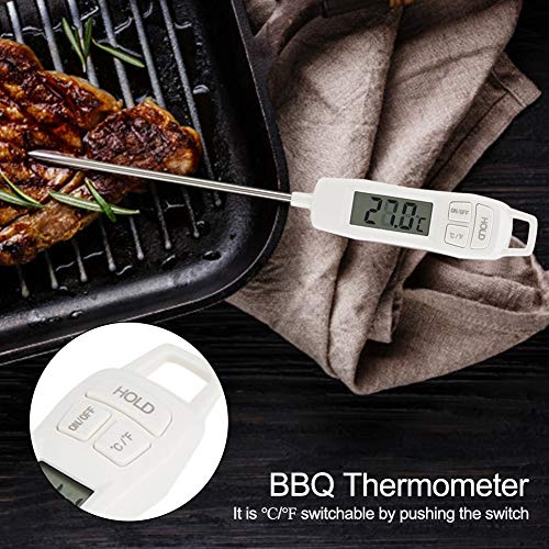 lyrlody Digital Food Flüssigthermometer, Robust und Sicher zu Verwenden, Präzise Messung, Vielseitiger Gebrauch für das Kochen von lyrlody