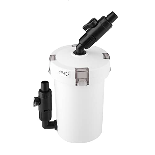 lyrlody Einstellbarer Aquarium-Außenfilter, Leiser Aquariumfilter, Selbstansaugender Außenfilter für Aquarien, Aquarium-Filtereimer(602 ohne Pumpe und Zubehör) von lyrlody