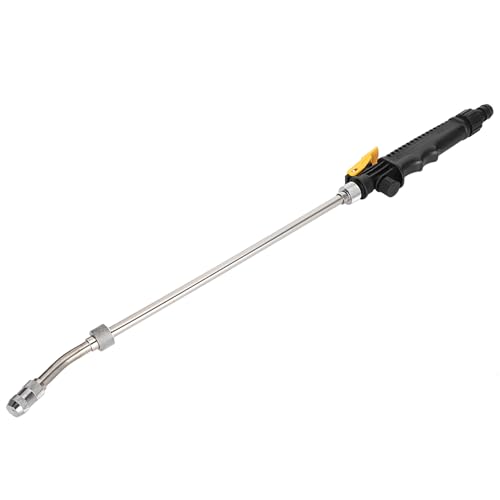 lyrlody Einstellbarer Wassersprühgerät Hochdruck 2-in-1-Gartenschlauchdüse mit Ergonomischem Griff Abnehmbarer Langer Stange Zum Wasserwaschanlage Pestizidsprühen von lyrlody