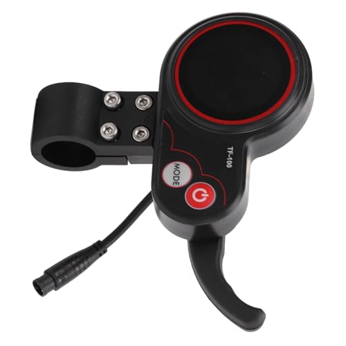 lyrlody Elektrisches Scooter Display TF-100 Display 48 V 6 Pin Elektrisches Scooter-Controller-Instrument mit USB-Ausgangs-ABS-Material für M4 Scooters Easy Status Lesen wasserdichte Stecker von lyrlody