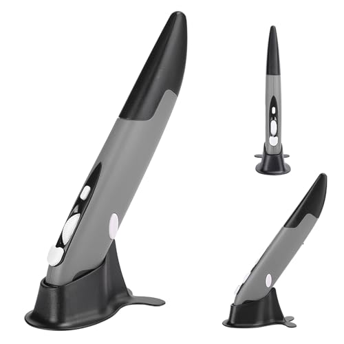 lyrlody Ergonomisches Design, 2.4G, 4 Tasten, Kabellose USB Light Pen Mouse, Stiftmaus USB Computer Stylus Kabellose Maus für PC Intelligent TV, Plug and Play (PR-03) von lyrlody