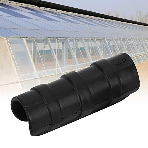 lyrlody Gewächshaus-Rohr-Klemm-Kit Treibhausfilm Clamp/Holder-Anschluss 50 Pack ABS+PC Anti- Stabiles Material für Garten-Gewächshausrahmen mit Einfacher Installation (8cm) von lyrlody