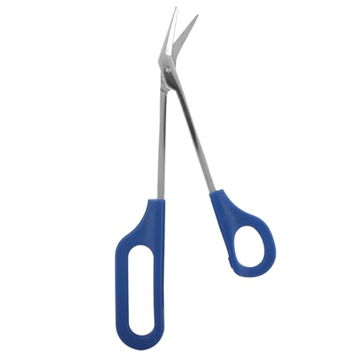 lyrlody Handwerkskessors mit Langem Griff, Empfindliches und Asymmetrisches Design für Einen Sicheren Griff, Verbesserte Kontrolle, Edelstahl, Leichtes Trimmen, für Kleine Gegenstände Schneiden von lyrlody