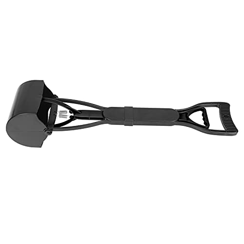 lyrlody Hundekotschaufeln Großer Hundekotschaufel Langer Griff Pooper Scooper 60 cm Hundeschaufel mit Langem Stiel Zum Sammeln von Haustierkot mit Langem Stiel(Schwarz) von lyrlody