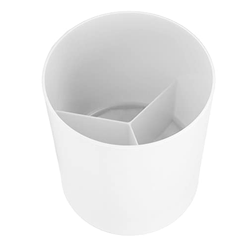 lyrlody Küchenutensilienhalter aus PP, 360 Grad drehbar, Anti-Rutsch-, Utensilienhalter für die Aufbewahrung von Kochutensilien in der Küche (WHITE) von lyrlody