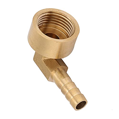 lyrlody Messingschlauch -Barb -Anpassungs Ellbogen, 20,3 Mm/0,8 Zoll Außengewinde mit 90 Grad Stecker für Schlauch Barb, 1 G1/2 Messing Elbow Stachelbogen mit Positiver Konnektivität, Breite (4 von lyrlody