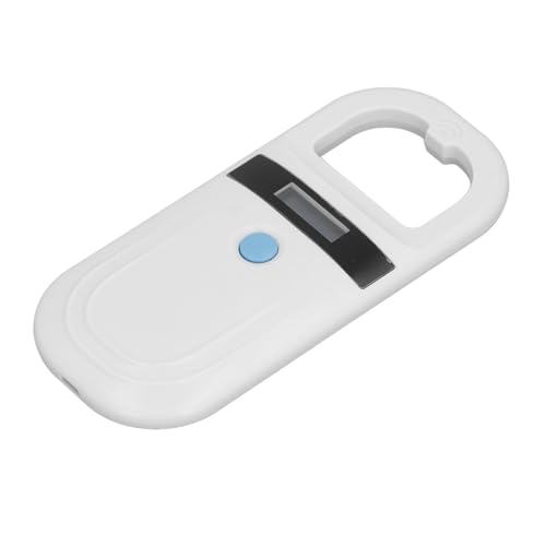 lyrlody PET Microchip Reader, Tier -Tag -Scanner -Chip -Scanner 128pcs von Tag -Informationen mit OLED -Display 15 Cm Lessabstand von lyrlody