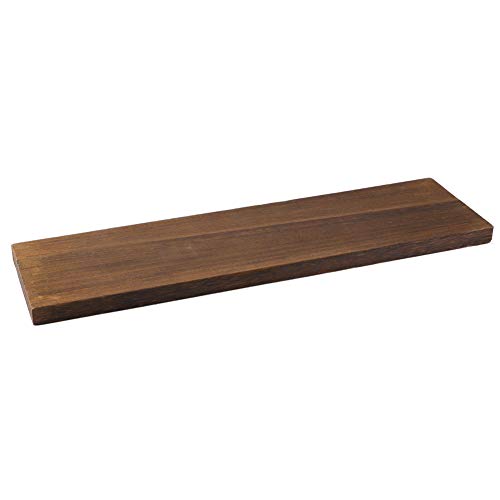 lyrlody Schwimmende Regale Wand Montierte Regale Rustikales Holz Offenes Regal für Badezimmer Wohnzimmer Schlafzimmer Küche mit Unsichtbaren Klammern Einfache Installation (50 * 14 * 2cm) von lyrlody