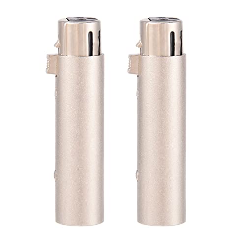 lyrlody Silber -Mic -Verlängerungsadapter XLR Anschluss, 3Pin XLR Adapter für Mikrofone Audiogeräte lyrlody Silber -Mic -Verlängerungsadapter XLR Anschluss, 3Pin XLR Adapter für Mikrofone Audiogeräte von lyrlody