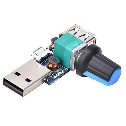 lyrlody Speed Controller, Premium -Material USB -Lüfter Controller Einstellbare Windkraft mit Breiter Spannungsbereich für Gemeinsame 5 V USB Lüfter von lyrlody