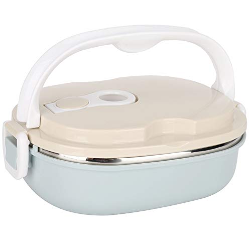 lyrlody Lunchbox aus Edelstahl -Box mit 1/2/3 Tragbarer Luftdichter Lunchbox mit Griff für Erwachsene und Kinder(1 Schichten) von lyrlody