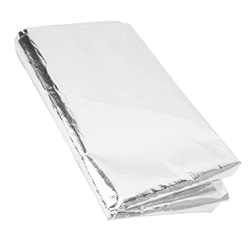 lyrlody Wärmeschild -Wickelband Reflektierende Klebeband Wärmedämmband mit Selbstklebender Unterstützung für Drähte Kraftstoffleitungen Motorhaube (SILVER) von lyrlody