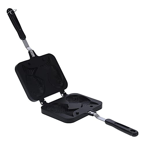 lyrlody Waffeleisen Fischform, Backform Pan mit Antihaft-Beschichtung 2 Edelstahl-Griffe hitzebeständig, für Gasherd Küche Café lyrlody Waffeleisen Fischform, Backform Pan mit Antihaft-Beschichtung 2 Edelstahl-Griffe hitzebeständig, für Gasherd Küche Café von lyrlody