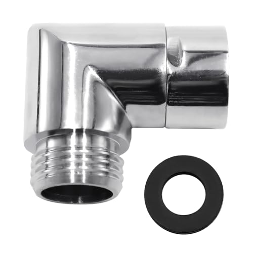 lyualma Adapter 90 Grad Duschschlauch Adapter Mit Gummidichtung Duschschläuche Adapter Verlängerung Winkelstück für Handbrause von lyualma