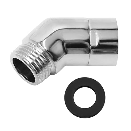 lyualma Handbrause Adapter 135 Grad Duschschlauch Adapter Verlängerung Mit Gummidichtung Winkelstück für Handbrause von lyualma