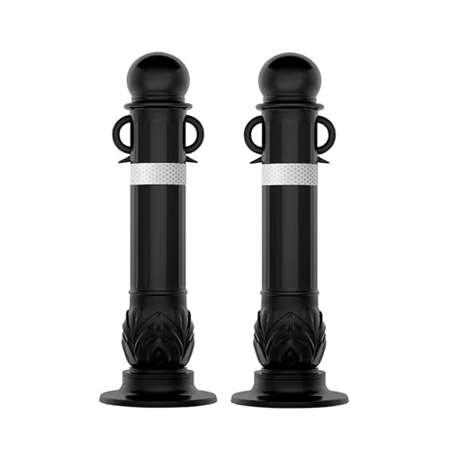 EVA Parkplatzpoller für Einfahrt, 2er Set Verkehrssicherheits-Absperrpfosten, Reflektierende Bollards für Garage, Straße und Außenbereich EVA Parkplatzpoller für Einfahrt, 2er Set Verkehrssicherheits-Absperrpfosten, Reflektierende Bollards für Garage, Straße und Außenbereich von lyxamjrzyp