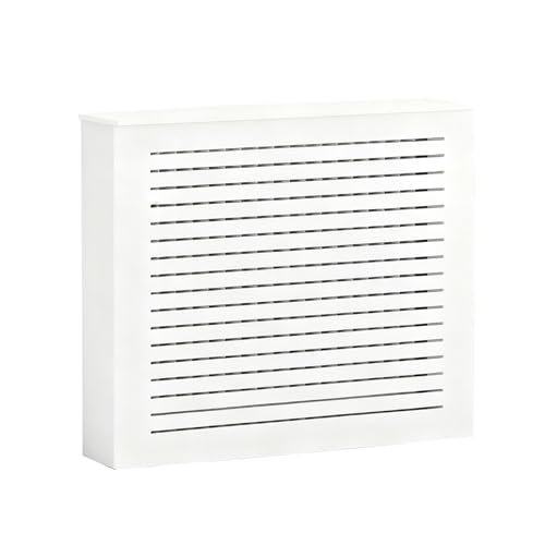 Heizkörperabdeckung, PVC Heizkörperverkleidung Schrank, Regal Für Heizkörper Zum Verbergen Von Ventilen Und Rohren, Einfache Montage(90x80x15cm/35.4x31.4x5.9in) von lyxamjrzyp
