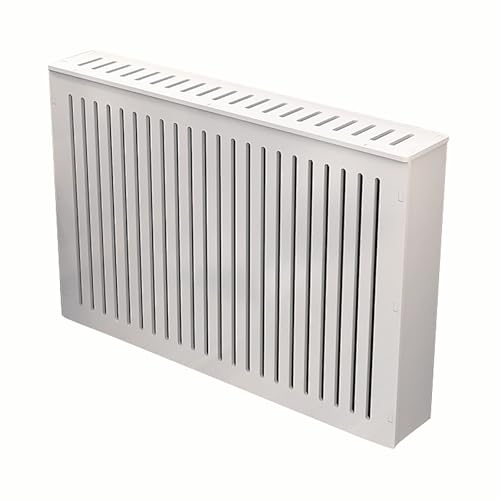 PVC Heizkörperabdeckung, Heizkörper Schutzschrank mit Lüftungslöchern, Wandheizkörper Verkleidung, Über Heizkörper Regal zum Verstecken von Ventilen und Rohren(80x70x25cm/31.4x27.5x9.8in) von lyxamjrzyp