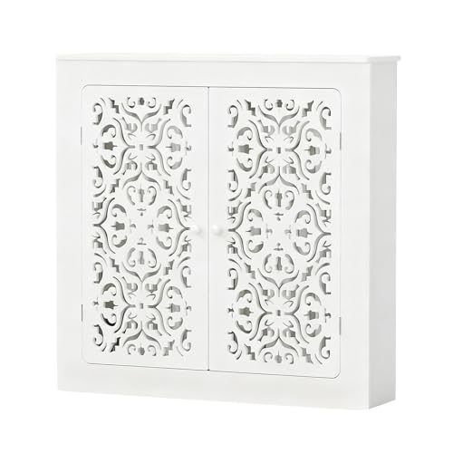 PVC Heizkörperabdeckung Schrank, Doppel Tür Bodenheizungsverteiler Gehäuse, Wandmontierte Heizungsventil Abdeckung Für Wohnzimmer, Küche(90x70 x 20 cm/35.4x27.5x7.8in) von lyxamjrzyp