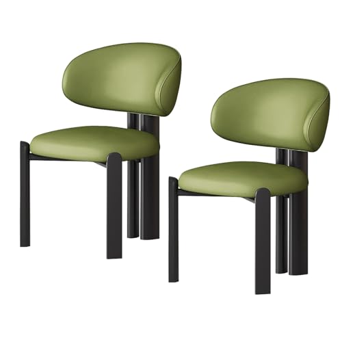 lyxamjrzyp Esszimmerstühle 2er Set, Moderne Polsterstühle aus Massivholz mit Ergonomischer Rückenlehne, Küchenstuhl, Esszimmerstuhl, Wohnzimmerstuhl(Green+Black) von lyxamjrzyp
