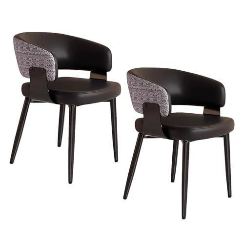 lyxamjrzyp Esszimmerstühle Set Mit 2, Moderne PU Leder Esszimmerstühle Mit Gepolsterter Sitzfläche, Küchenstühle Für Wohnzimmer Schlafzimmer Oder Hotel(Multi-Colored) von lyxamjrzyp