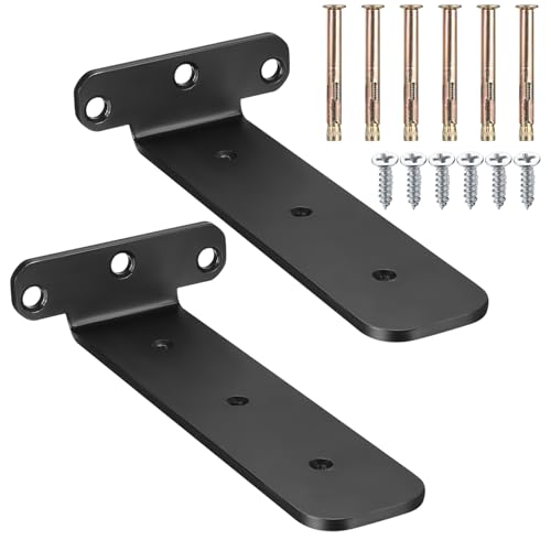 2 Stk Regalhalterung Schwarz, 20 cm Regalträger Schwerlast Wandregal Halterung Wandregalhalter Unsichtbar Tablarträger, Metall Regalwinkel Schwerlast Wandhalterung für Wohnzimmer Küche Esszimmer 2 Stk Regalhalterung Schwarz, 20 cm Regalträger Schwerlast Wandregal Halterung Wandregalhalter Unsichtbar Tablarträger, Metall Regalwinkel Schwerlast Wandhalterung für Wohnzimmer Küche Esszimmer von lzijun