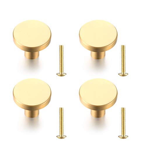 Yoicn Lth Massiver Messing Runder Kleiner Griff Kleiderschrankgriffe, goldene Schubladengriffe, Schrankgriffe von lzijun